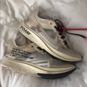 Off White x Nike zoom Fly sneakers